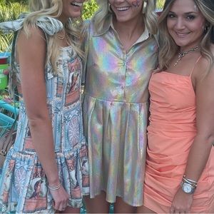 Queen of sparkles rainbow sequin dress